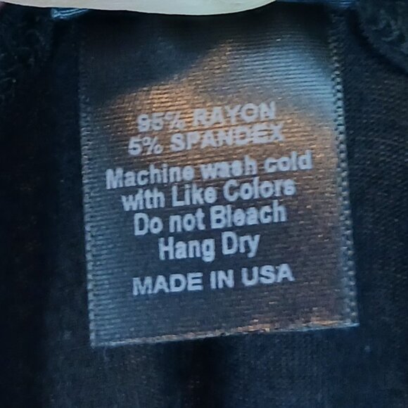 #244 3/$18 - Agnes Dora Black Short Sleeve Top Size Large - Picture 6 of 6